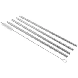 5-Piece SS Straws & Pipe Cleaner Straws